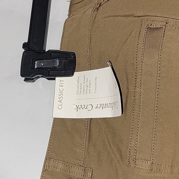 Cropped Khaki‎ Pants High Waist Career Casual Trousers Size 20W - Picture 6 of 6